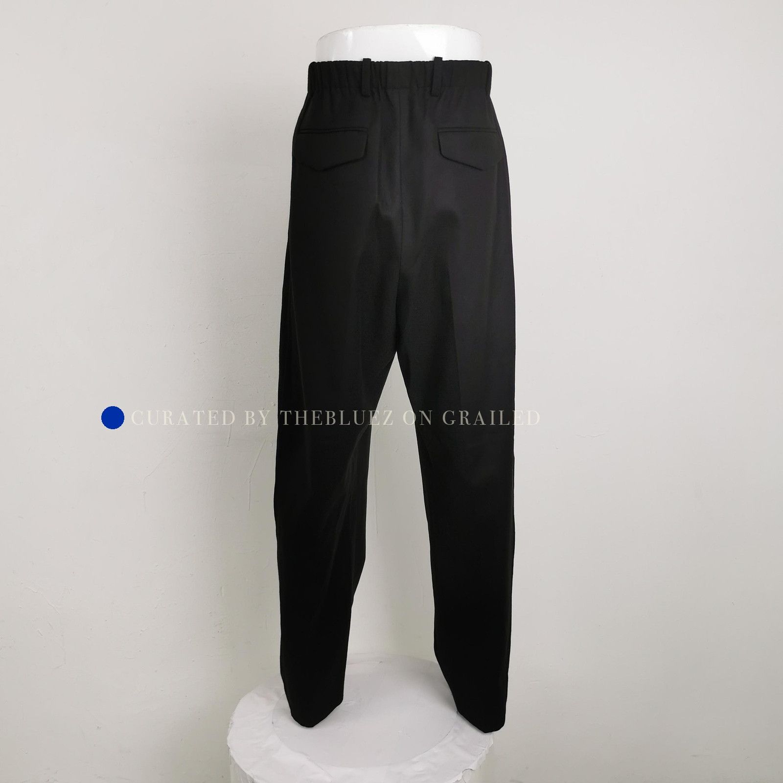 Saint Laurent Paris Elegant Black Wool Casual Pants Size US 32 / EU 48 - 2 Thumbnail