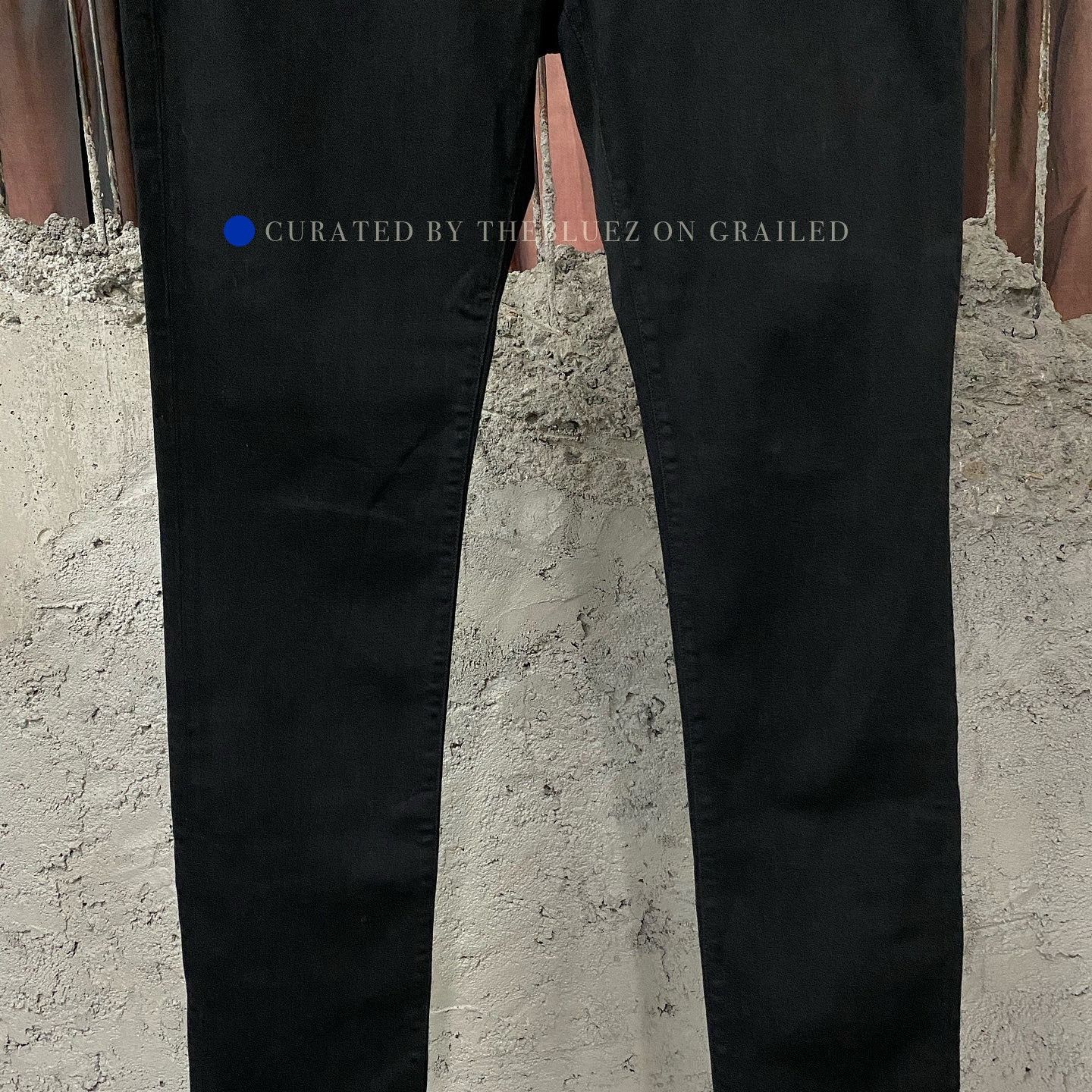 Saint Laurent Paris Black Stretch Denim Jeans, Size 36 Size US 36 / EU 52 - 6 Thumbnail