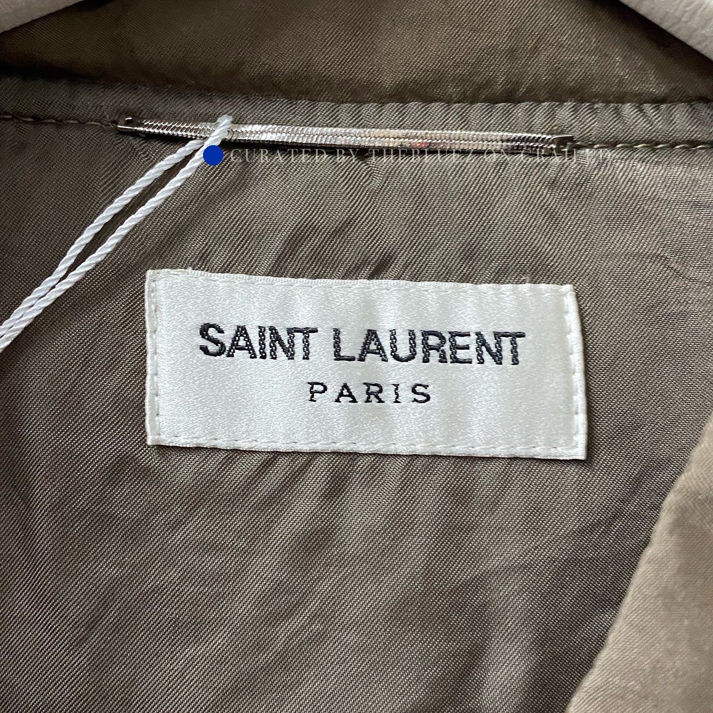 Saint Laurent Paris Brown Zip Bomber Jacket Size US L / EU 52-54 / 3 - 3 Thumbnail