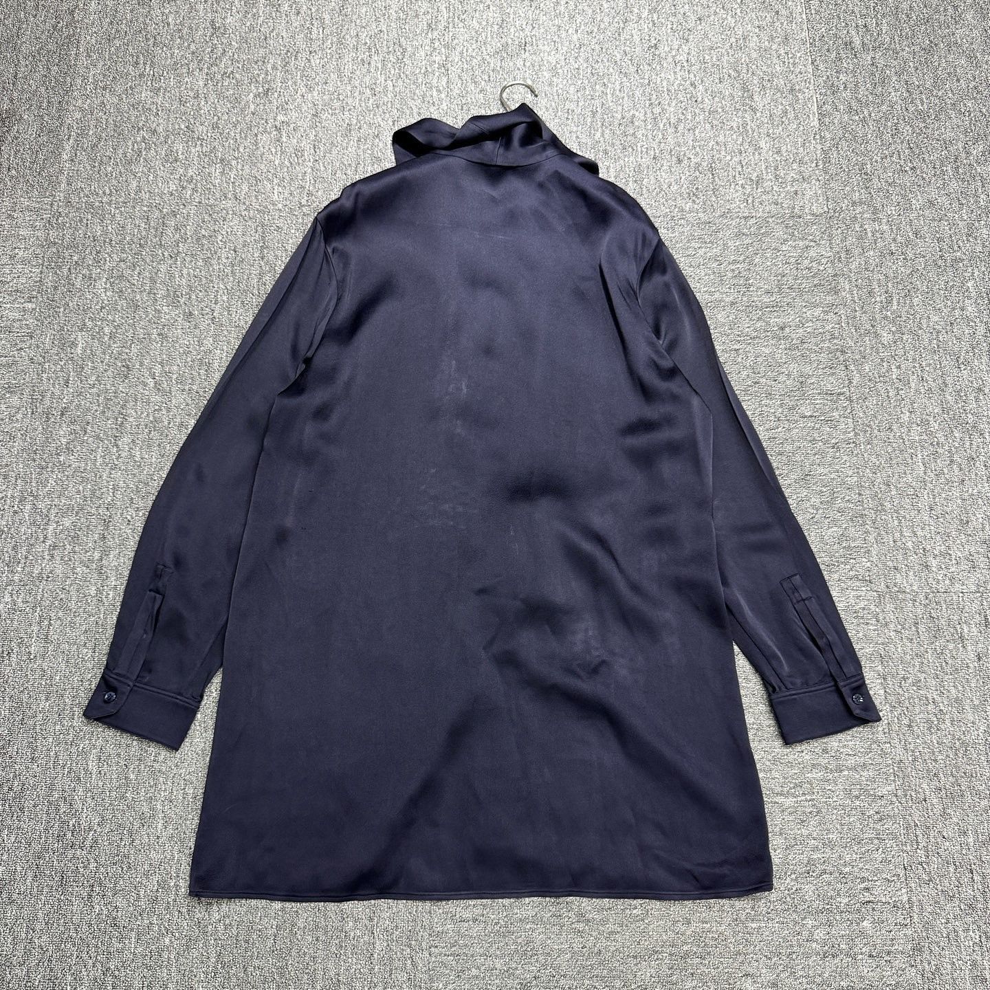 Saint Laurent Paris Solid Stand Collar Shirt in Navy Size US L / EU 52-54 / 3 - 2 Thumbnail