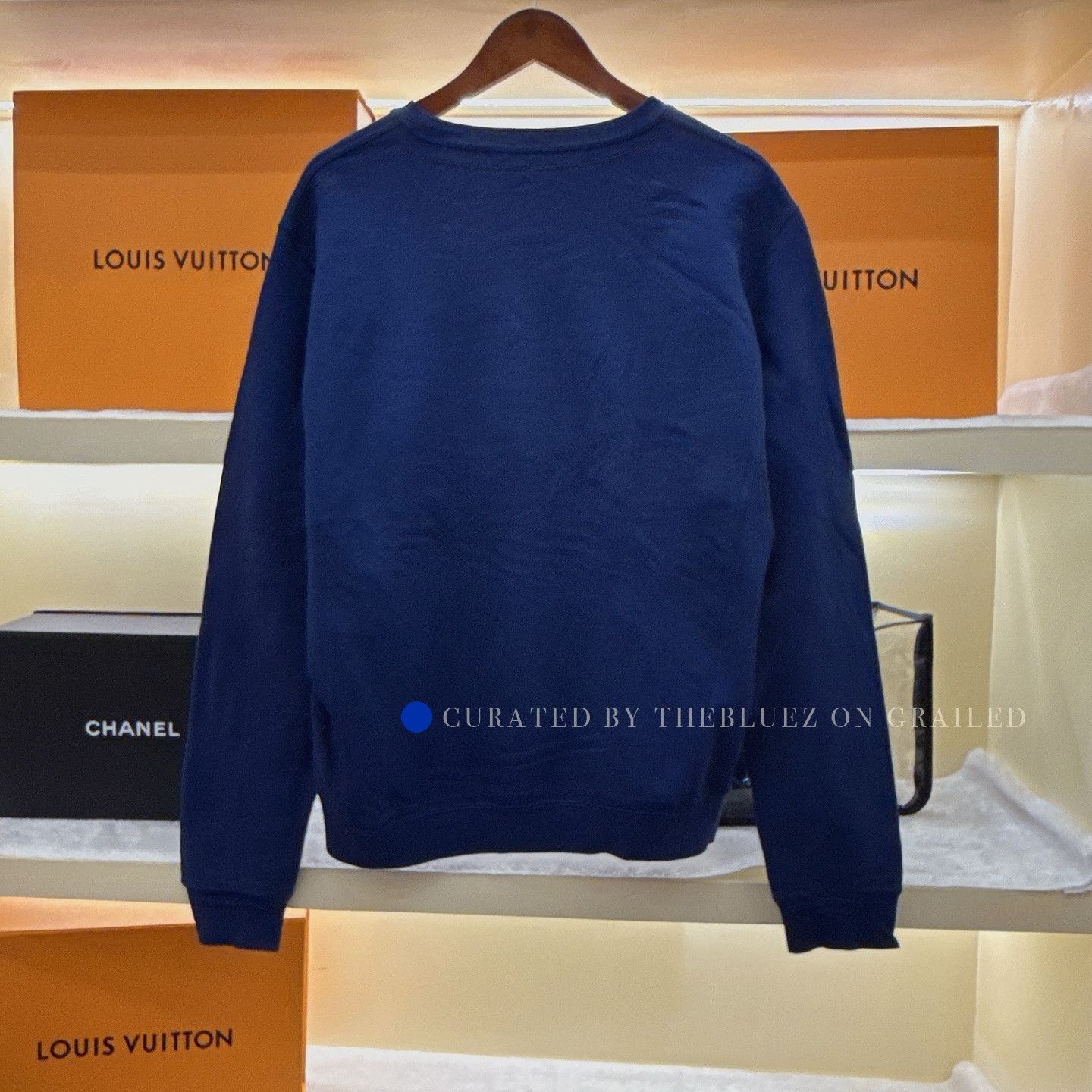 Saint Laurent Paris YSL Logo Sweatshirt in Blue Size US L / EU 52-54 / 3 - 2 Thumbnail