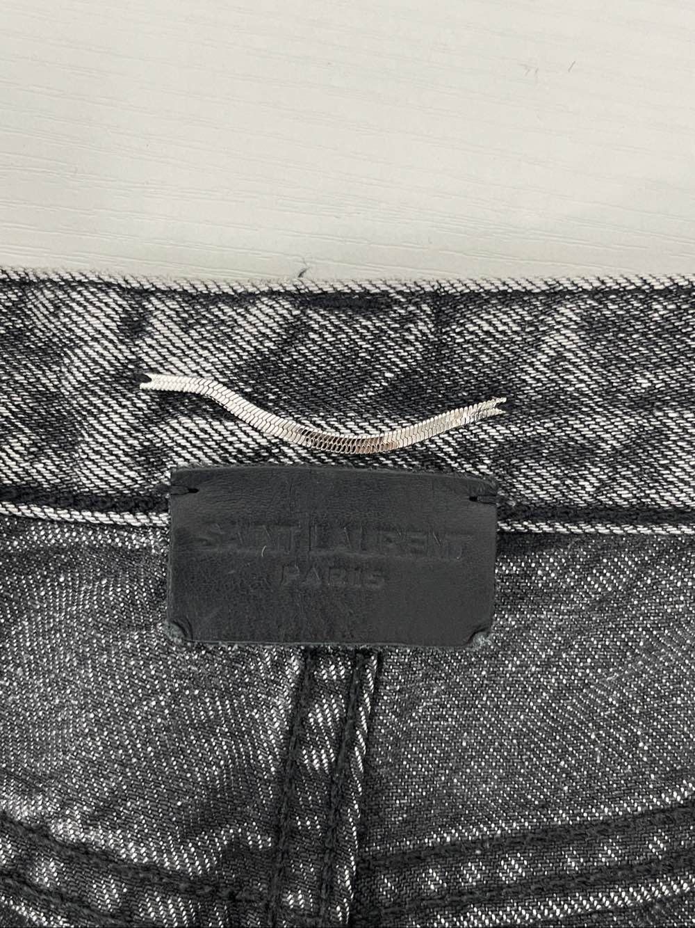 Saint Laurent Paris Washed Gray Denim Jeans in Size 30 Size US 30 / EU 46 - 3 Thumbnail