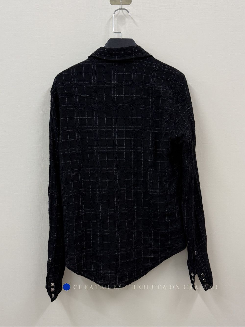 Saint Laurent Paris Black Check Western Shirt Size L Size US L / EU 52-54 / 3 - 2 Thumbnail