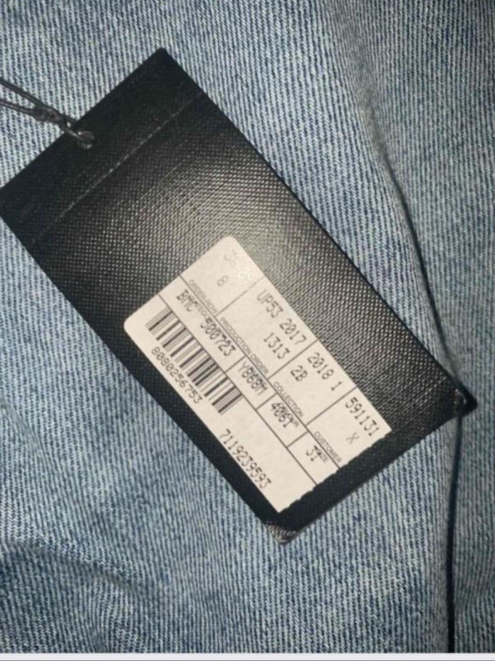 Saint Laurent Paris Embroidered Logo Straight Jeans Size US 32 / EU 48 - 5 Thumbnail