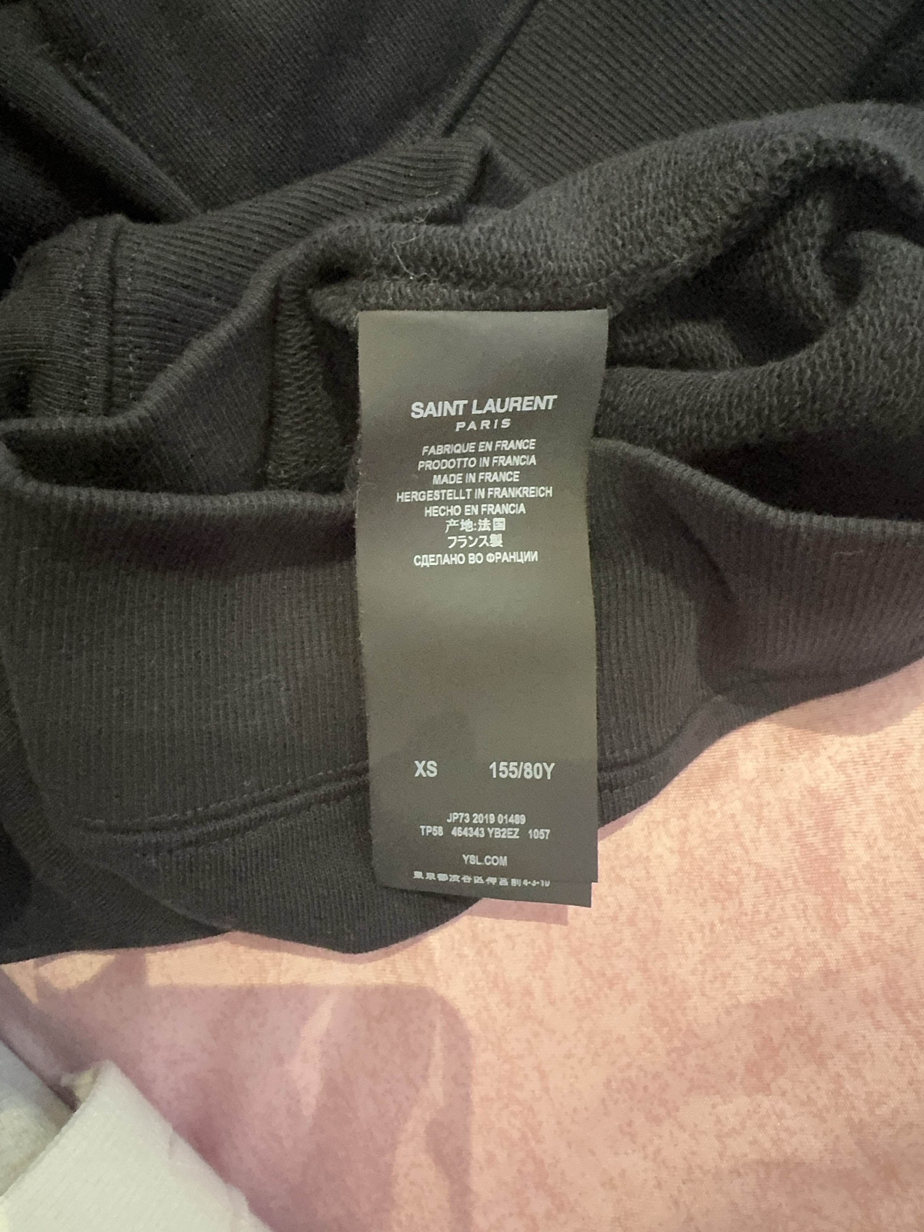 Saint Laurent Paris Minimalist Logo Hoodie in Black Size US XS / EU 42 / 0 - 4 Thumbnail
