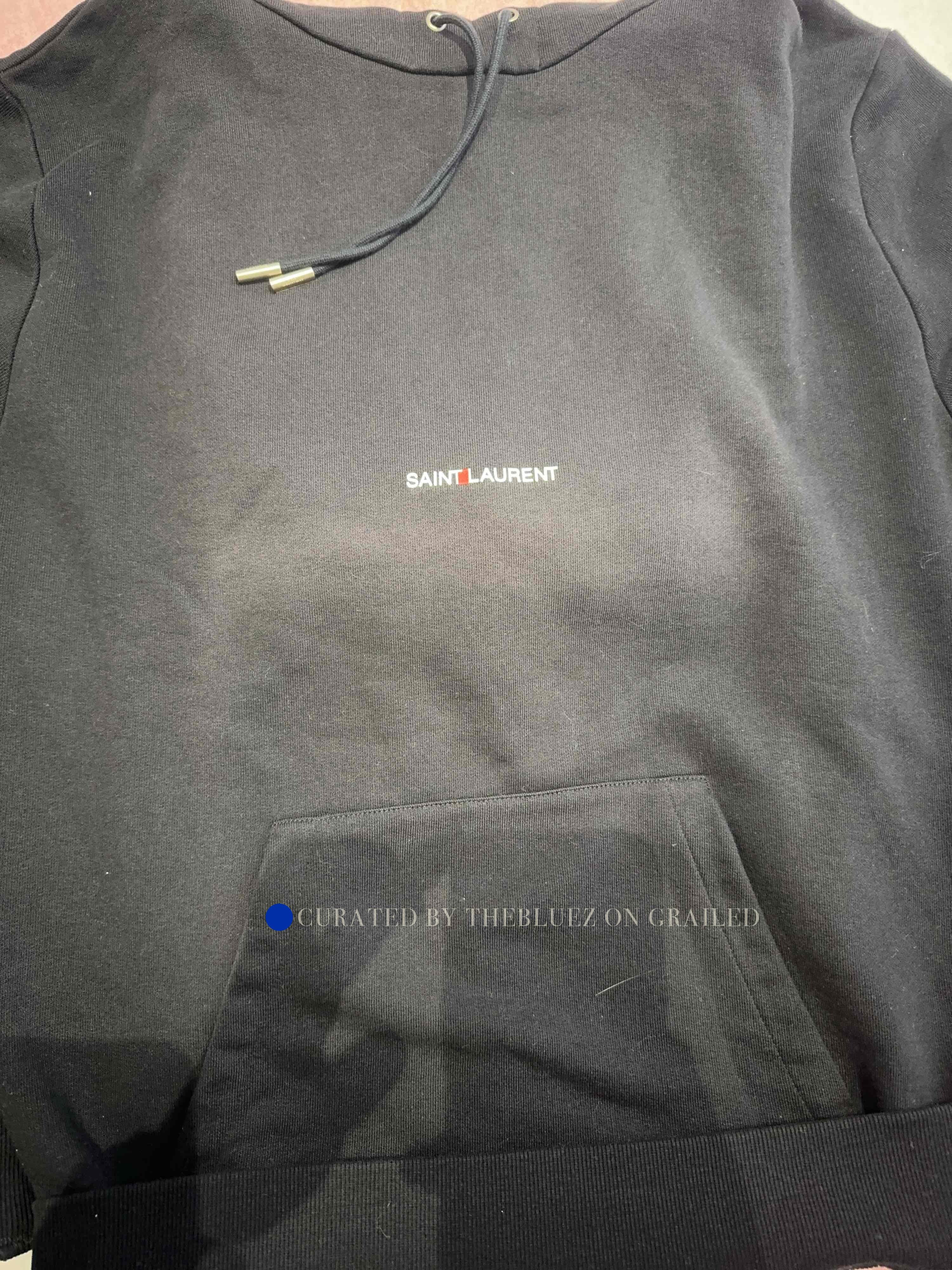 Saint Laurent Paris Minimalist Logo Hoodie in Black Size US XS / EU 42 / 0 - 10 Thumbnail