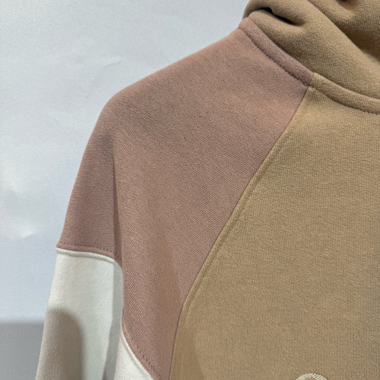Saint Laurent Paris Logo Embroidered Stripe Hoodie in Beige Size US L / EU 52-54 / 3 - 5 Thumbnail