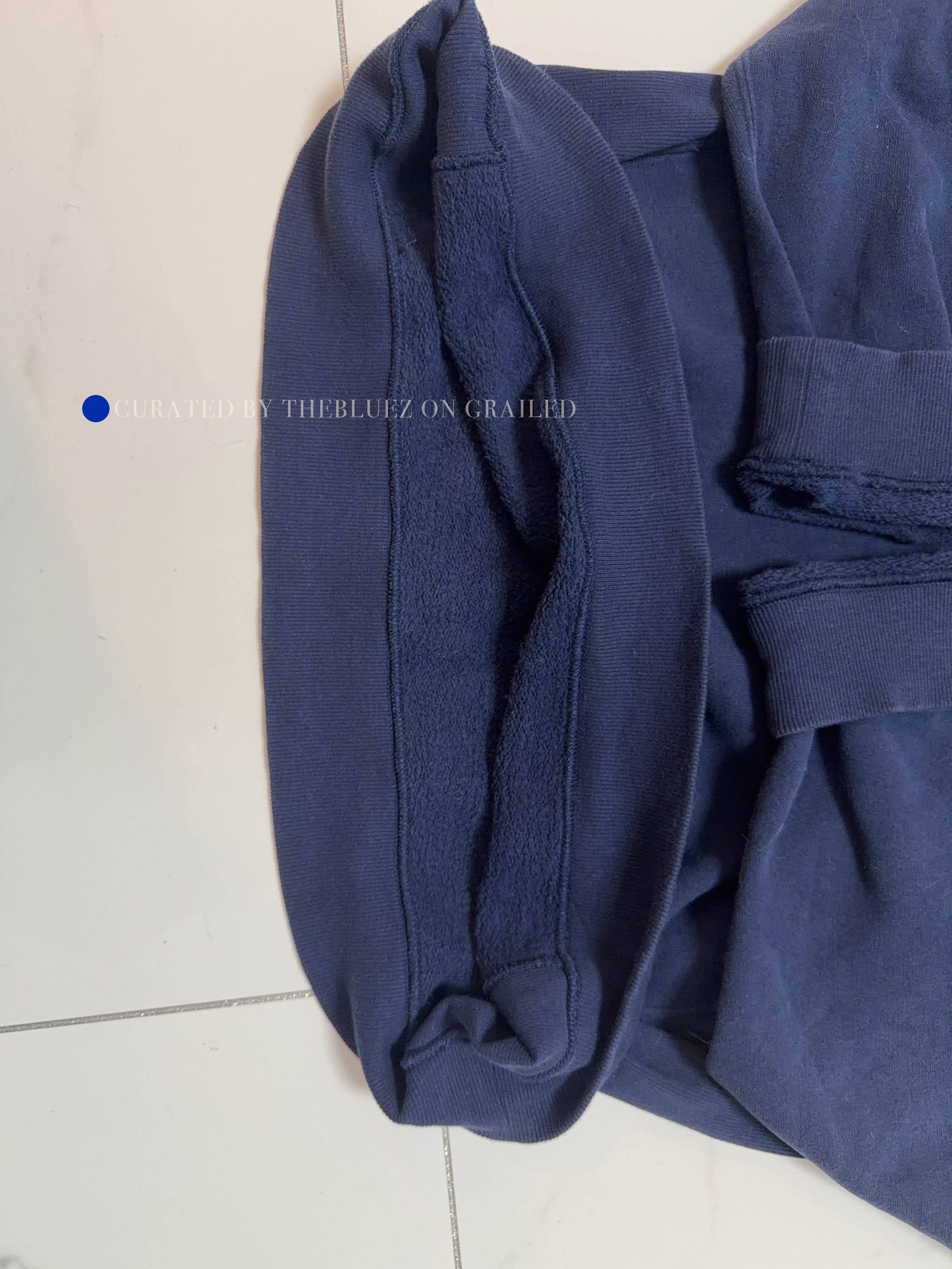 Saint Laurent Paris YSL Logo Sweatshirt in Blue Size US XL / EU 56 / 4 - 7 Thumbnail