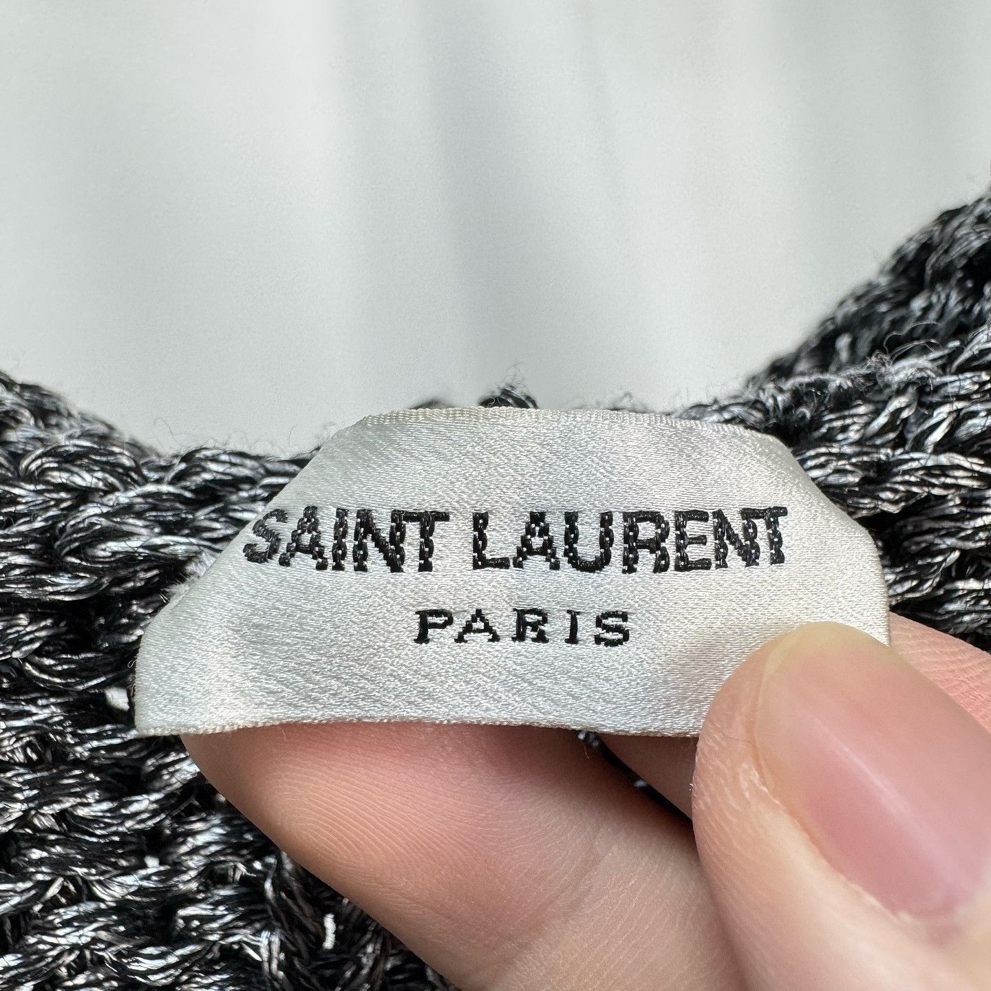 Saint Laurent Paris Gray Cable Knit Hoodie Cardigan Size US S / EU 44-46 / 1 - 3 Thumbnail