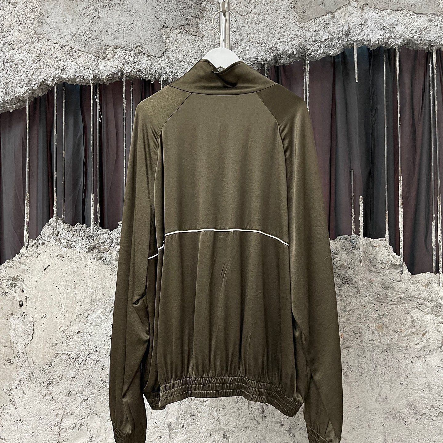 Saint Laurent Paris Luxurious Green Silk Zip Jacket Size US L / EU 52-54 / 3 - 2 Thumbnail