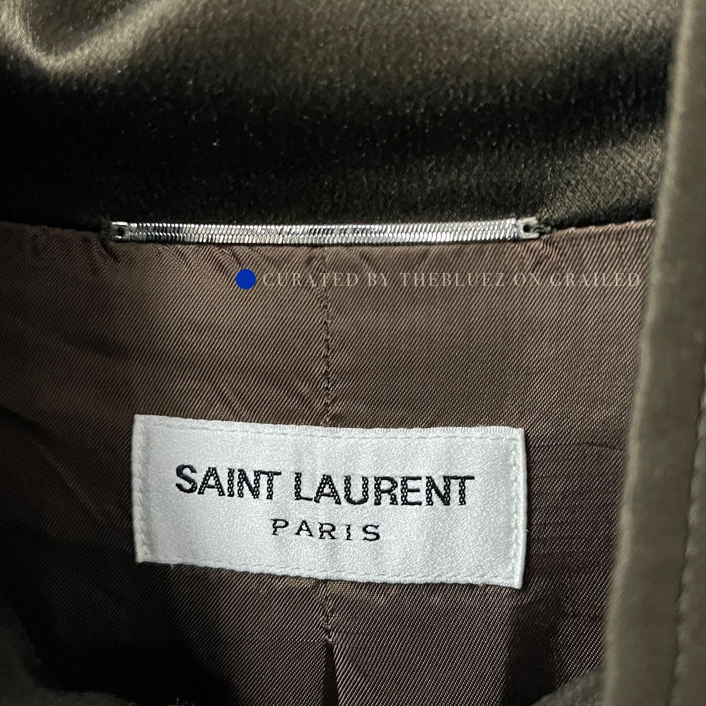 Saint Laurent Paris Luxurious Green Silk Zip Jacket Size US L / EU 52-54 / 3 - 3 Thumbnail