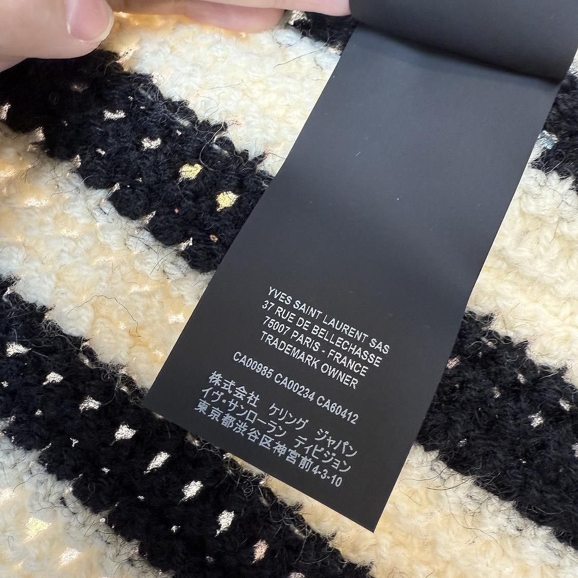 Saint Laurent Paris Striped Multi Hooded Cardigan in Size M Size US M / EU 48-50 / 2 - 6 Thumbnail