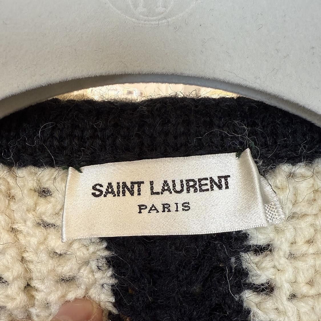 Saint Laurent Paris Striped Multi Hooded Cardigan in Size M Size US M / EU 48-50 / 2 - 3 Thumbnail