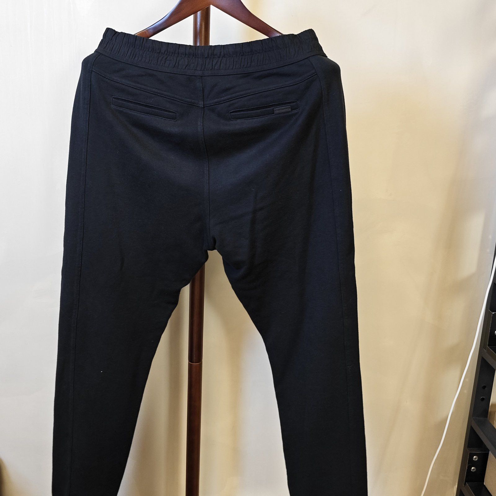 Saint Laurent Paris Black Logo Print Sweatpants, Size 34 Size US 34 / EU 50 - 2 Thumbnail