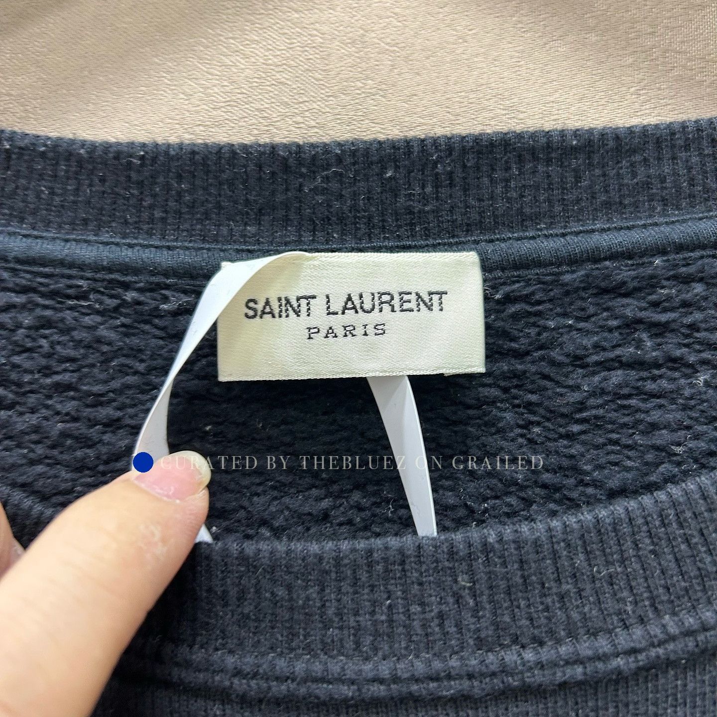 Saint Laurent Paris 1985 Logo Sweatshirt in Black Size US XL / EU 56 / 4 - 3 Thumbnail