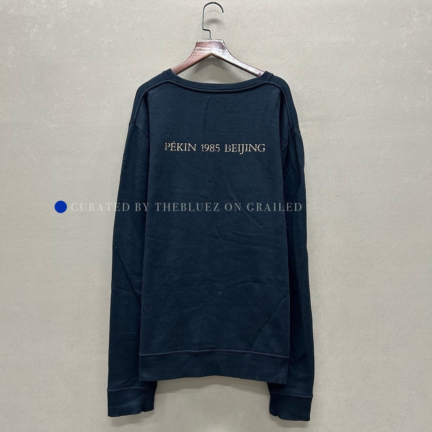 Saint Laurent Paris 1985 Logo Sweatshirt in Black Size US XL / EU 56 / 4 - 2 Thumbnail