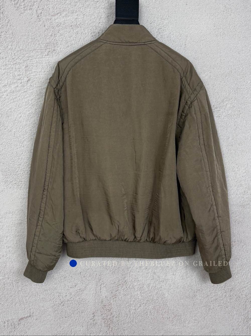 Saint Laurent Paris Stylish Cupro Bomber Jacket in Brown Size US S / EU 44-46 / 1 - 2 Thumbnail