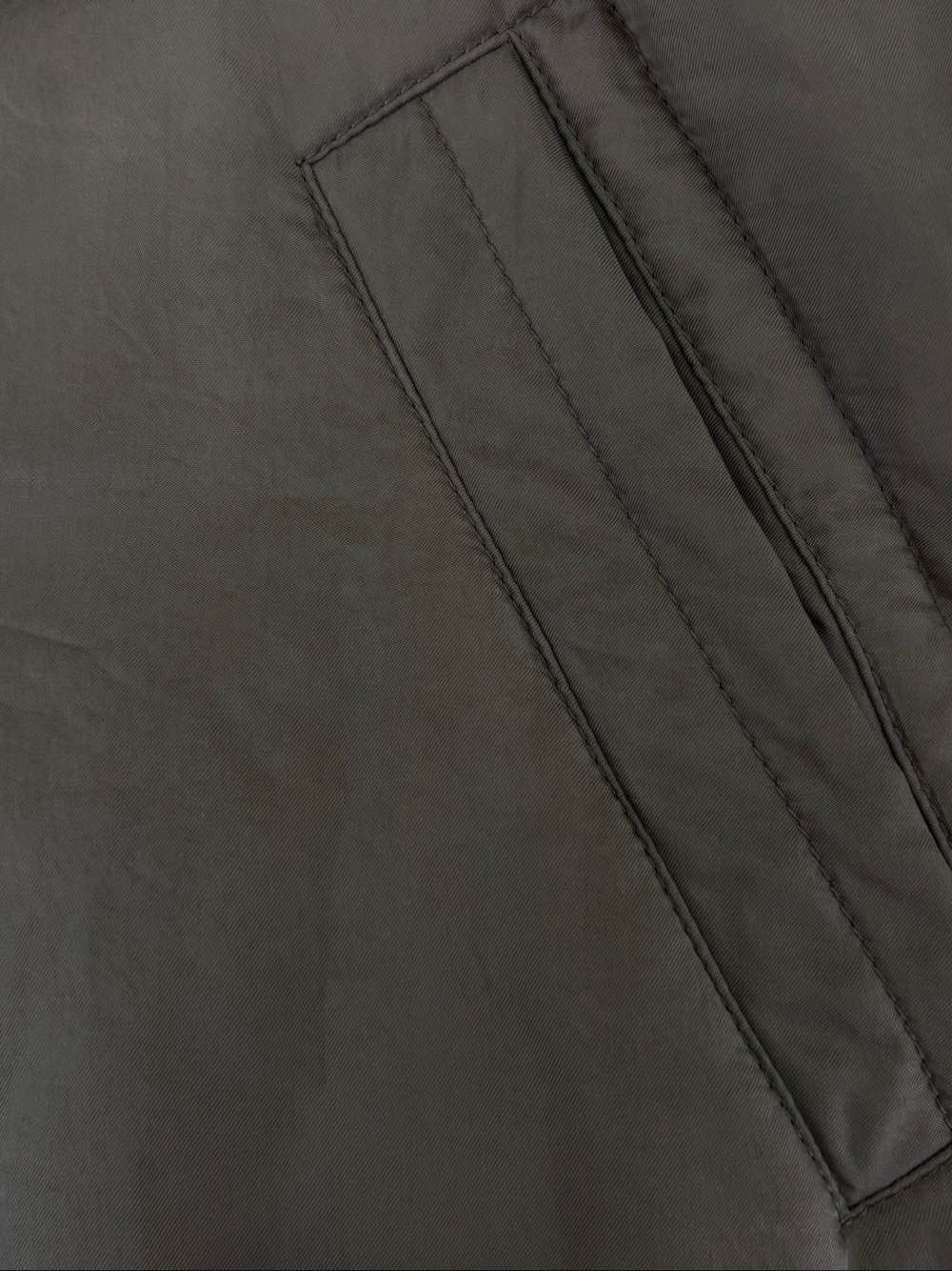 Saint Laurent Paris Stylish Cupro Bomber Jacket in Brown Size US S / EU 44-46 / 1 - 5 Thumbnail