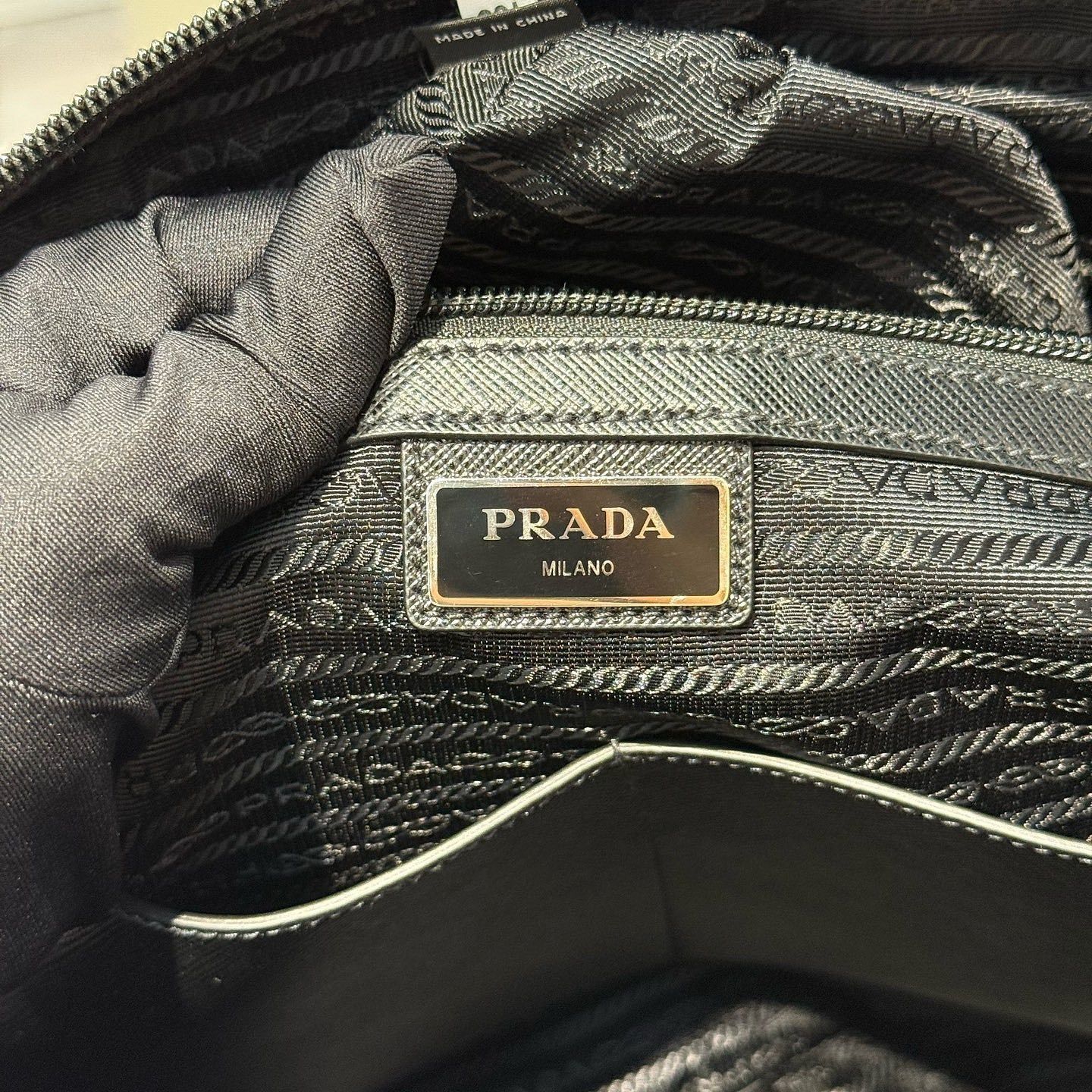 Prada Sleek Black Nylon Briefcase Size ONE SIZE - 16 Thumbnail