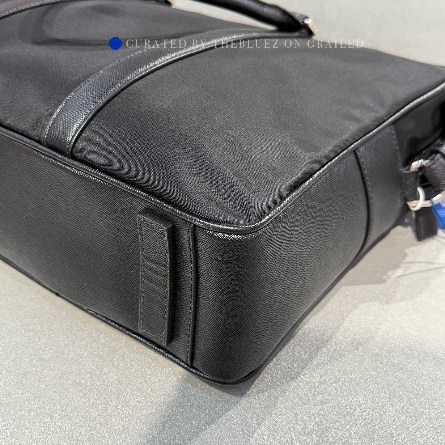 Prada Sleek Black Nylon Briefcase Size ONE SIZE - 11 Thumbnail