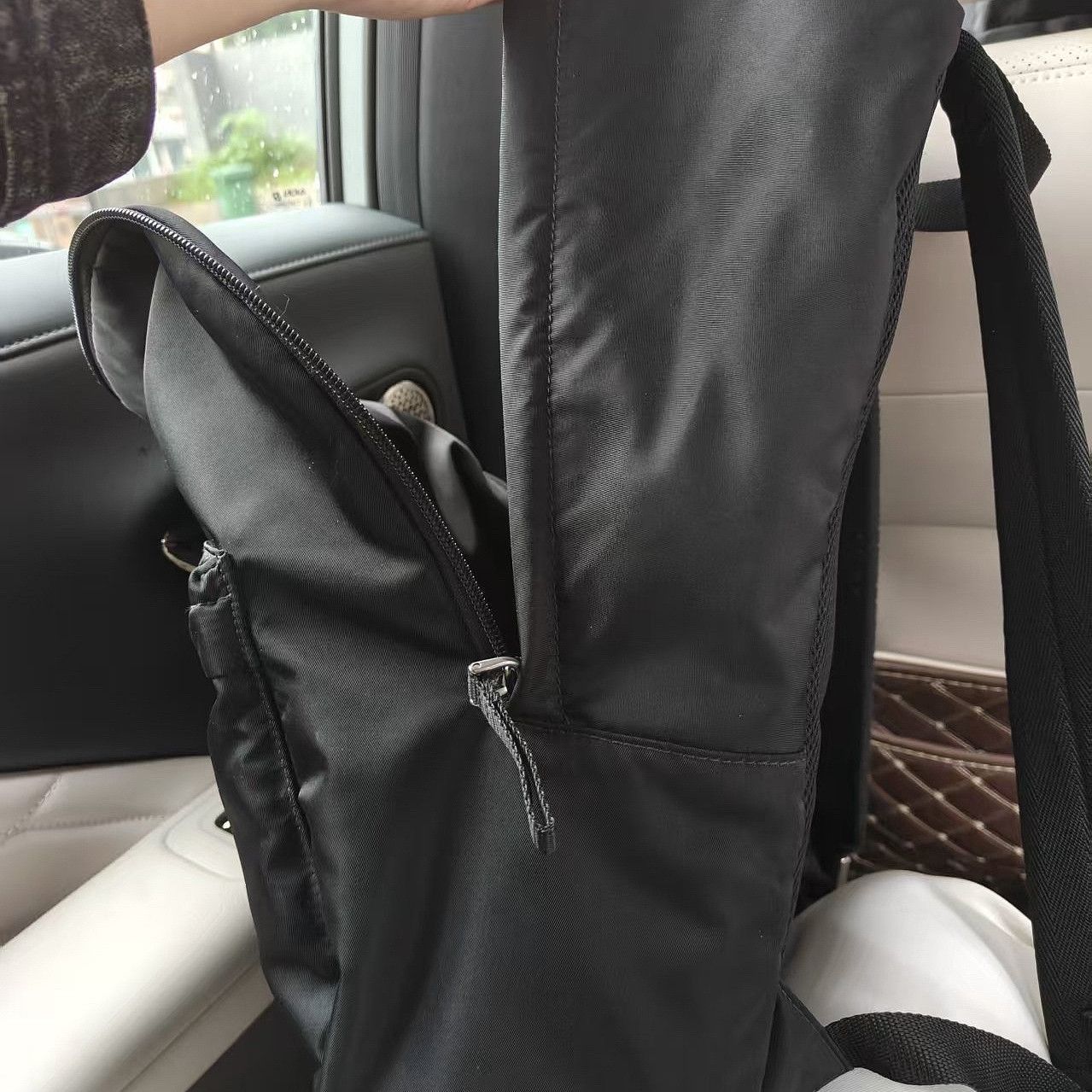 Prada Minimalist Nylon Backpack in Black Size ONE SIZE - 8 Thumbnail