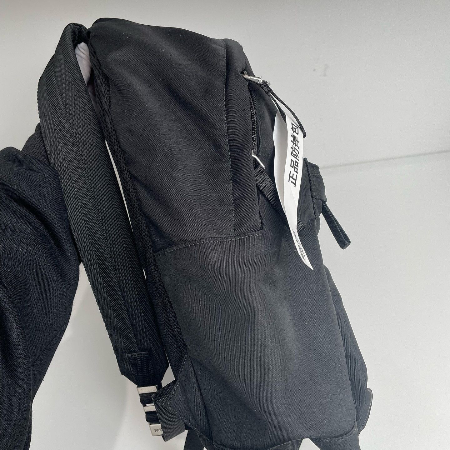 Prada Minimalist Nylon Backpack in Black Size ONE SIZE - 15 Thumbnail