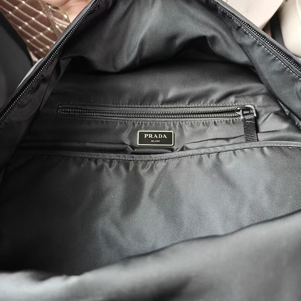 Prada Minimalist Nylon Backpack in Black Size ONE SIZE - 5 Thumbnail