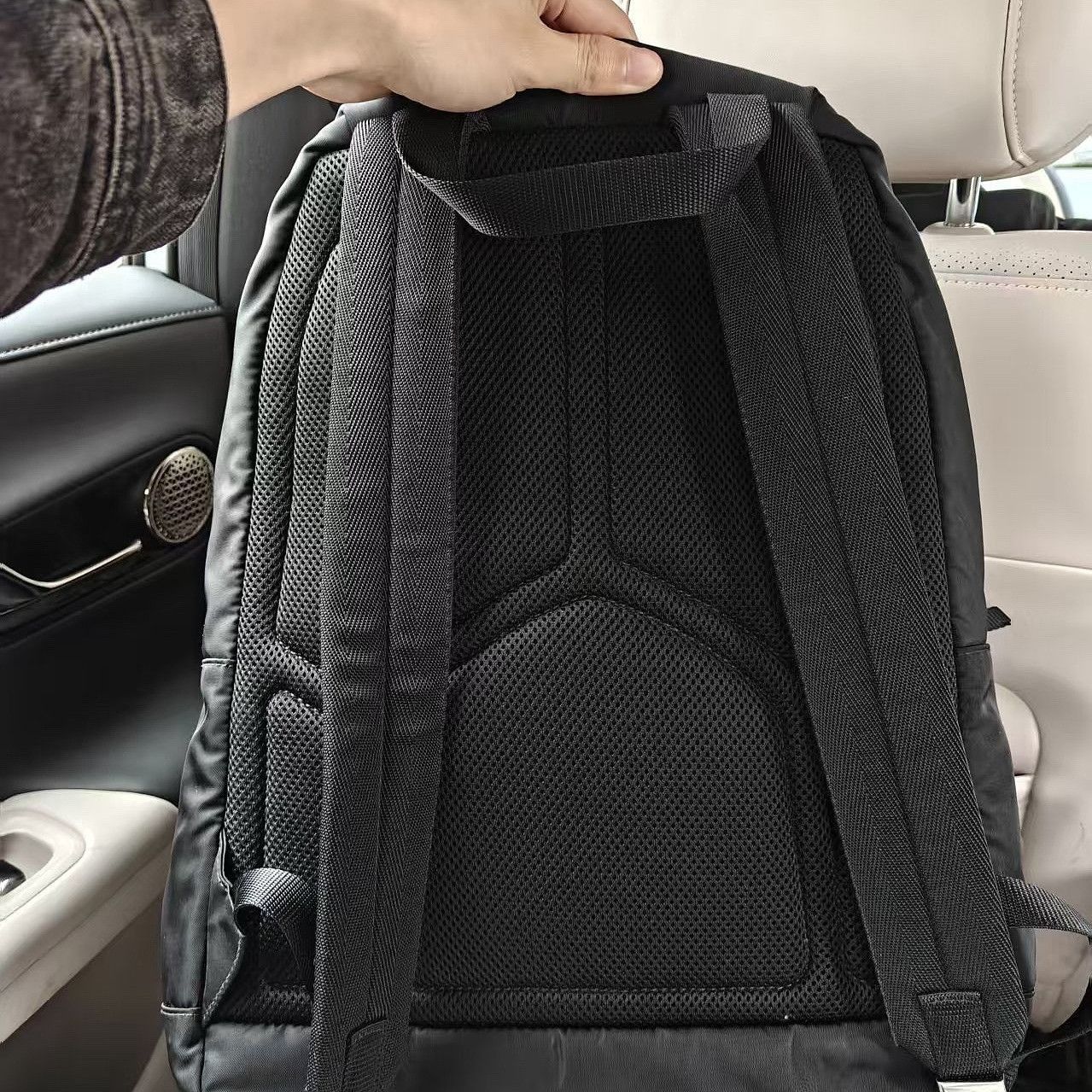 Prada Minimalist Nylon Backpack in Black Size ONE SIZE - 3 Thumbnail