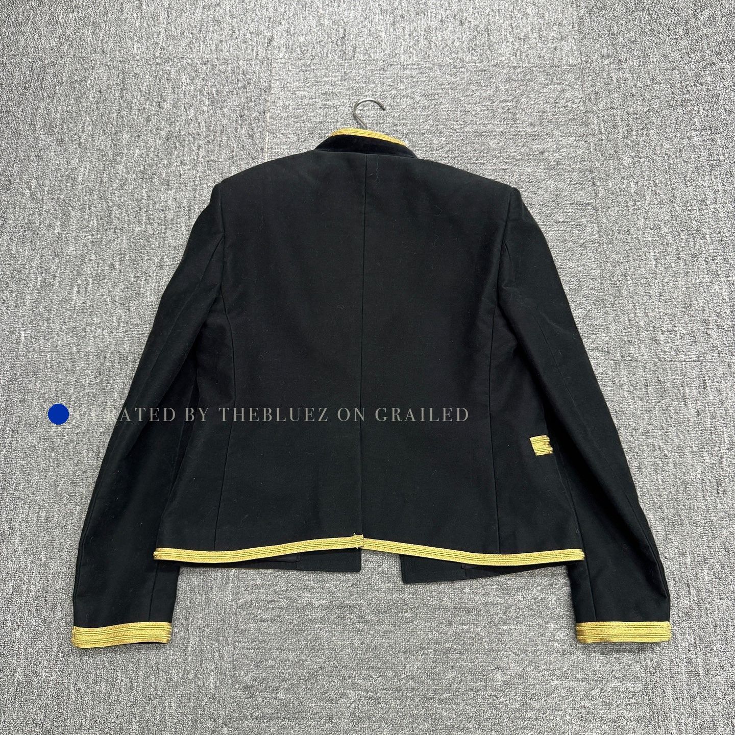 Saint Laurent Paris Elegant Black Blazer with Gold Trim Size US M / EU 48-50 / 2 - 2 Thumbnail