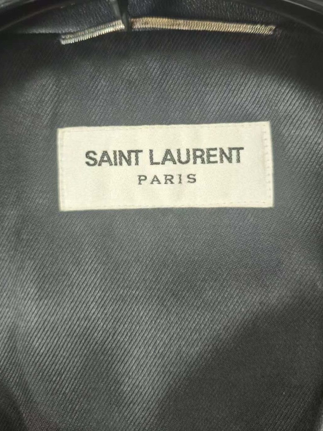 Saint Laurent Paris Black Leather Biker Jacket in Size M Size US M / EU 48-50 / 2 - 3 Thumbnail