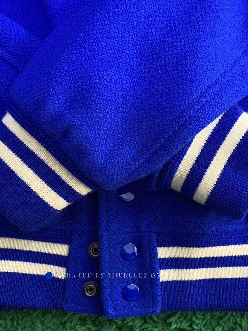 Saint Laurent Paris Blue Wool Bomber Jacket Size M Size US M / EU 48-50 / 2 - 7 Thumbnail
