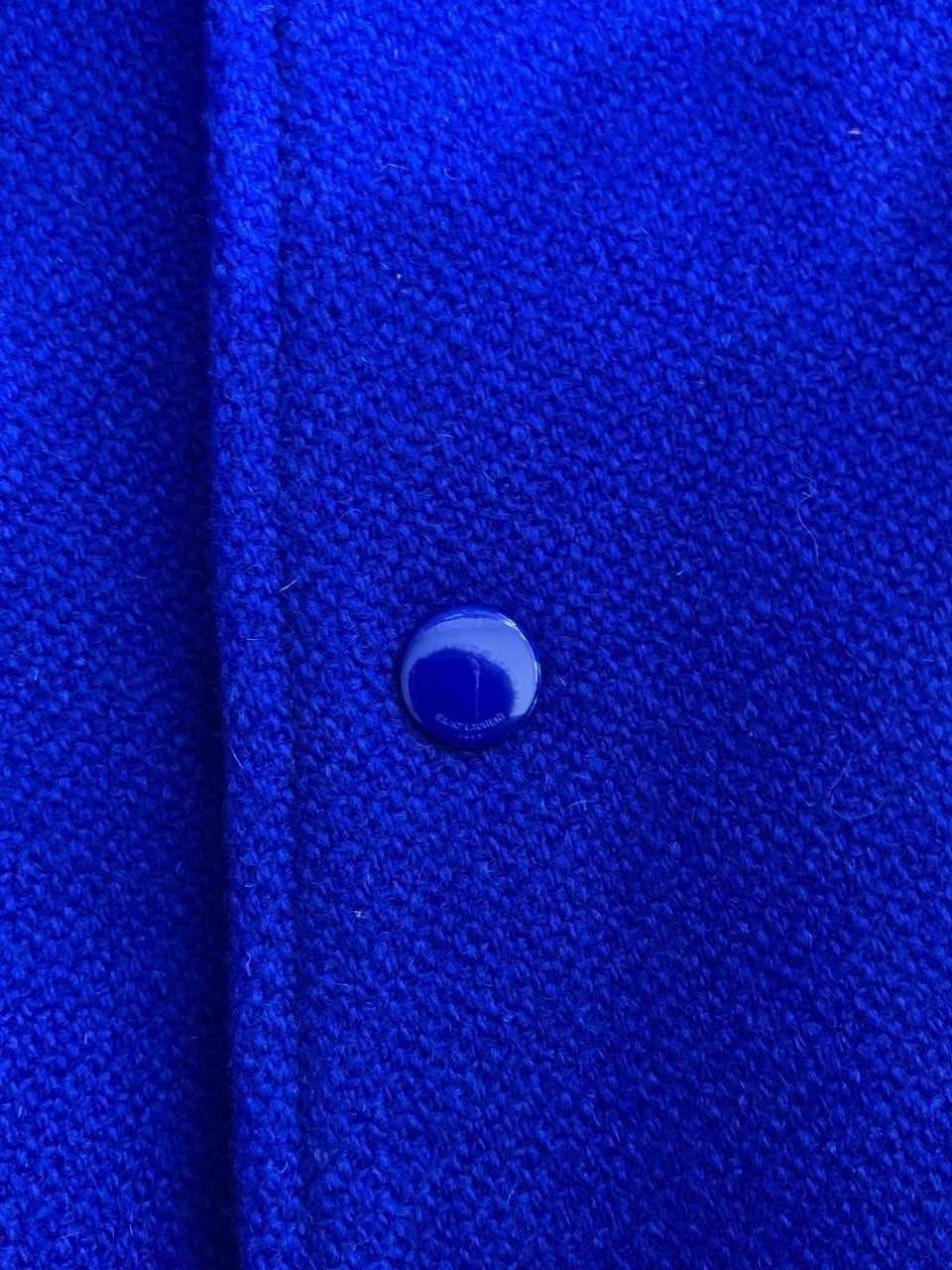 Saint Laurent Paris Blue Wool Bomber Jacket Size M Size US M / EU 48-50 / 2 - 5 Thumbnail