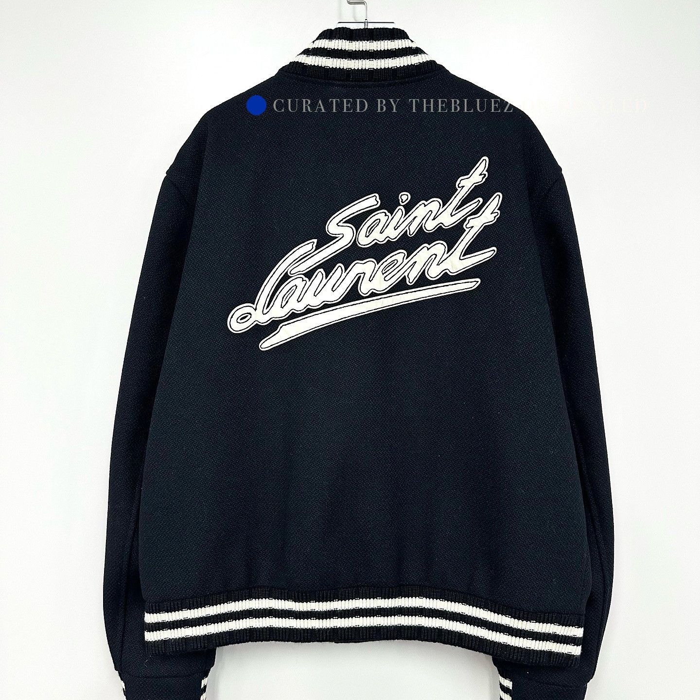 Saint Laurent Paris Letter Logo Bomber Jacket in Black Size US L / EU 52-54 / 3 - 2 Thumbnail