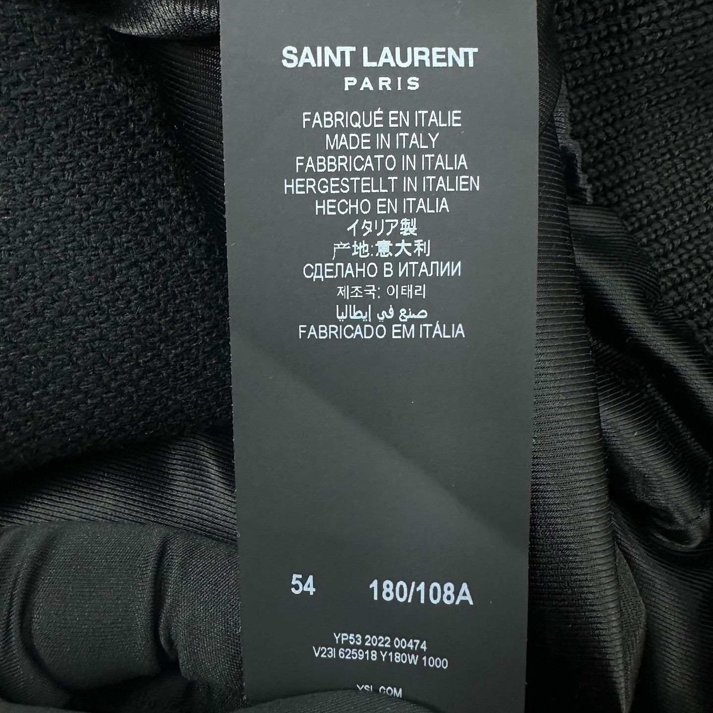 Saint Laurent Paris Letter Logo Bomber Jacket in Black Size US L / EU 52-54 / 3 - 4 Thumbnail