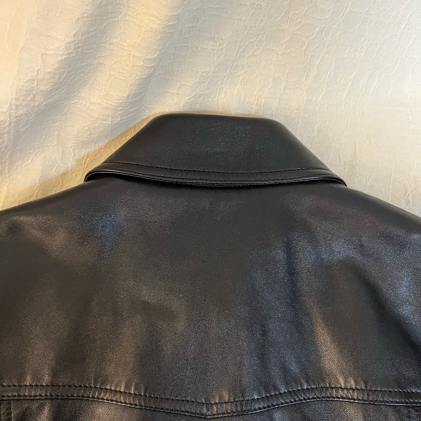 Saint Laurent Paris Classic Black Lambskin Leather Trucker Jacket Size US M / EU 48-50 / 2 - 10 Thumbnail