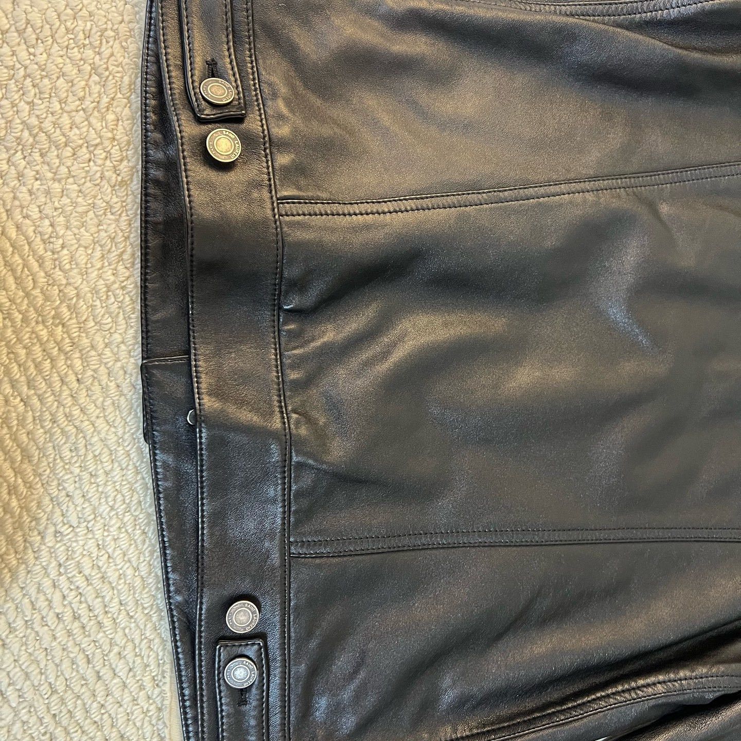 Saint Laurent Paris Classic Black Lambskin Leather Trucker Jacket Size US M / EU 48-50 / 2 - 14 Thumbnail