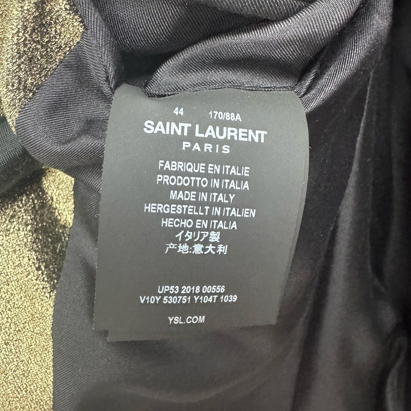 Saint Laurent Paris Stunning Gold Blazer in Excellent Condition Size US M / EU 48-50 / 2 - 4 Thumbnail