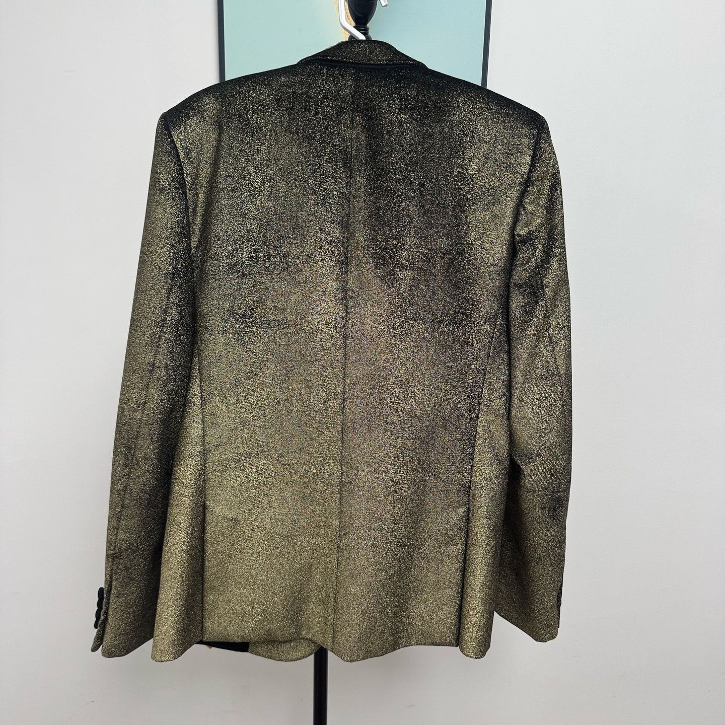 Saint Laurent Paris Stunning Gold Blazer in Excellent Condition Size US M / EU 48-50 / 2 - 2 Thumbnail