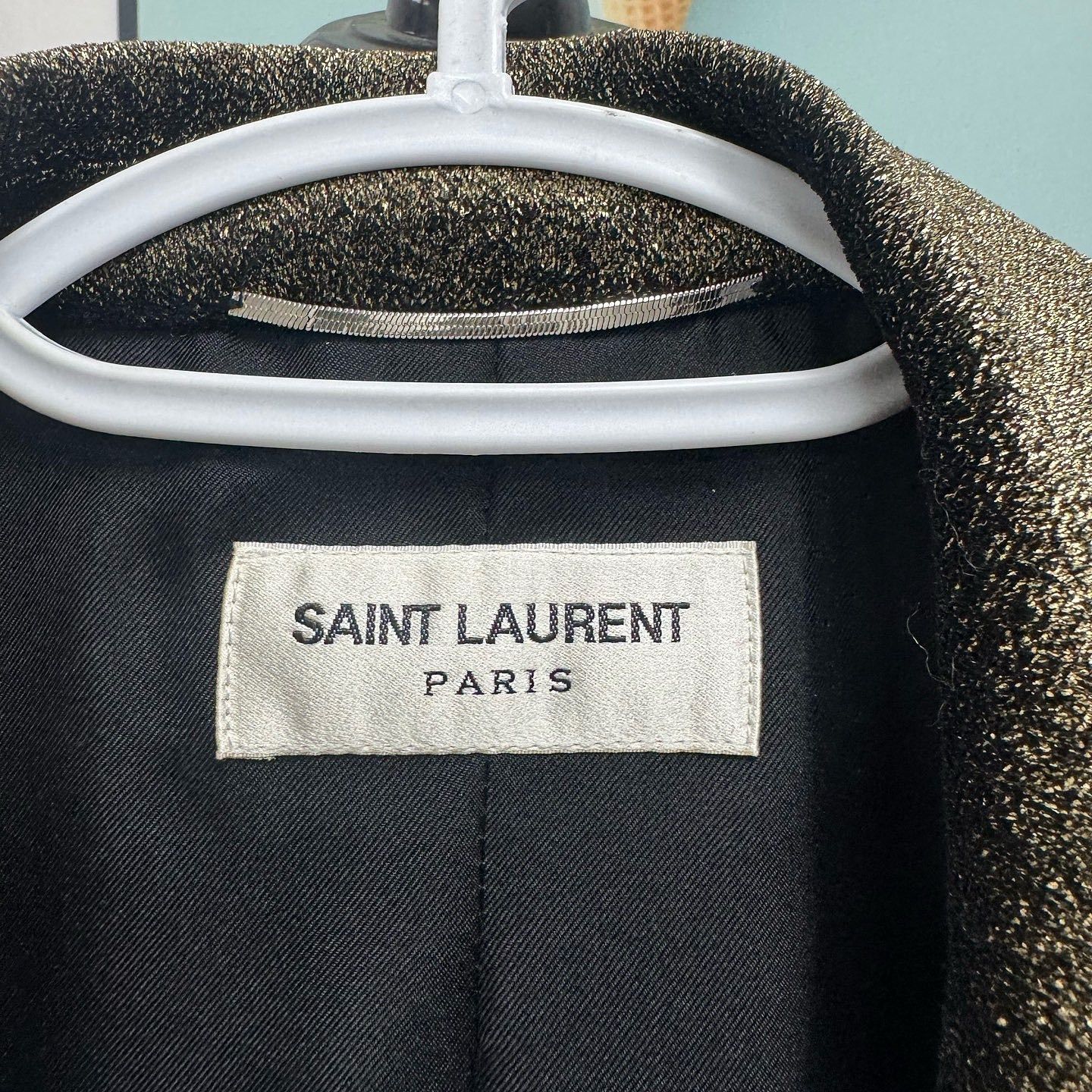 Saint Laurent Paris Stunning Gold Blazer in Excellent Condition Size US M / EU 48-50 / 2 - 3 Thumbnail