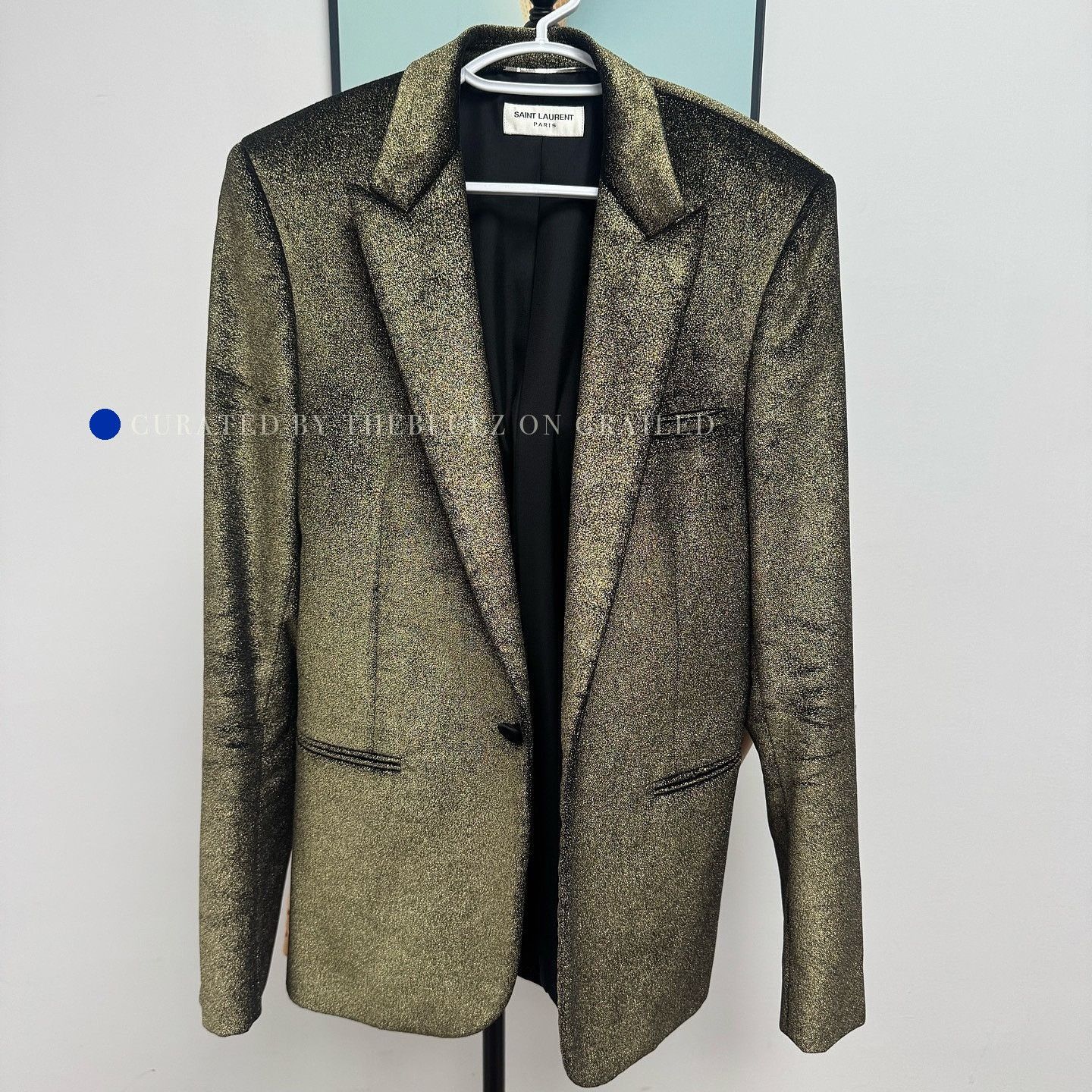 Saint Laurent Paris Stunning Gold Blazer in Excellent Condition Size US M / EU 48-50 / 2 - 9 Thumbnail
