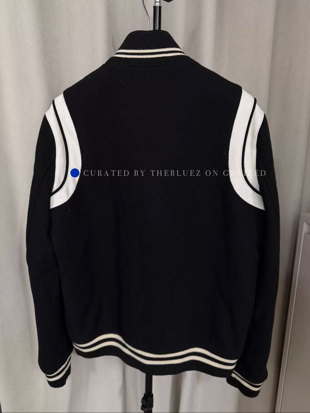 Saint Laurent Paris Black Wool Teddy Bomber Jacket Size US M / EU 48-50 / 2 - 2 Thumbnail