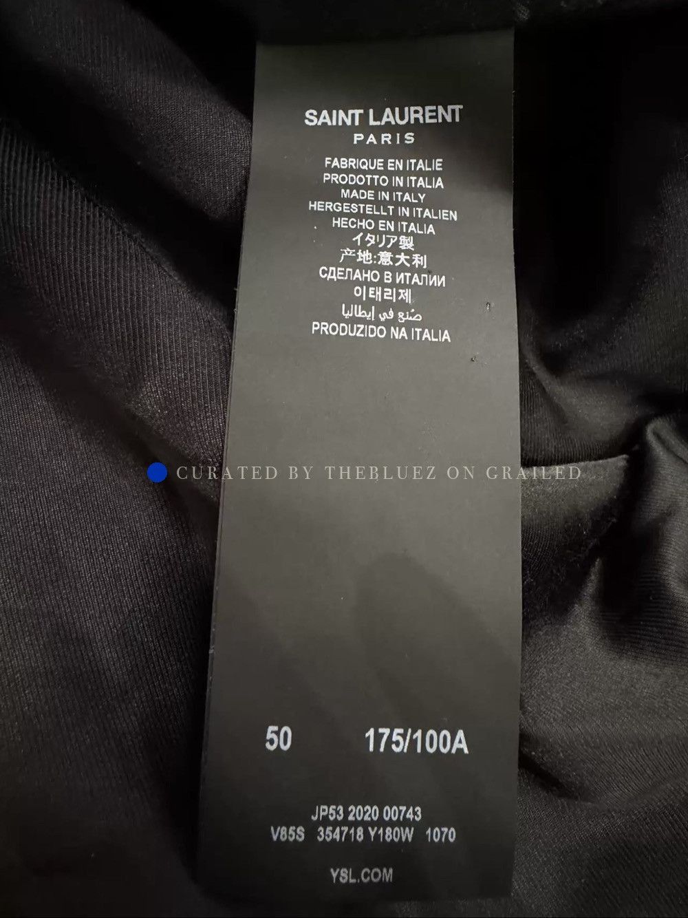 Saint Laurent Paris Black Wool Teddy Bomber Jacket Size US M / EU 48-50 / 2 - 4 Thumbnail