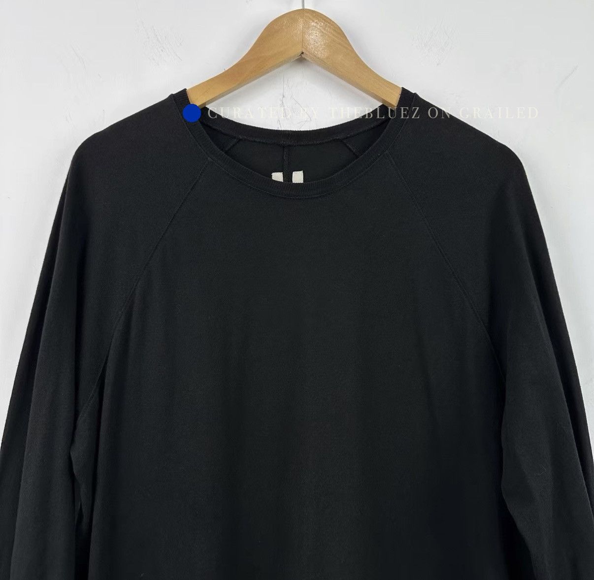 Rick Owens Dark Style Long Sleeve Top in Black Size US S / EU 44-46 / 1 - 4 Thumbnail