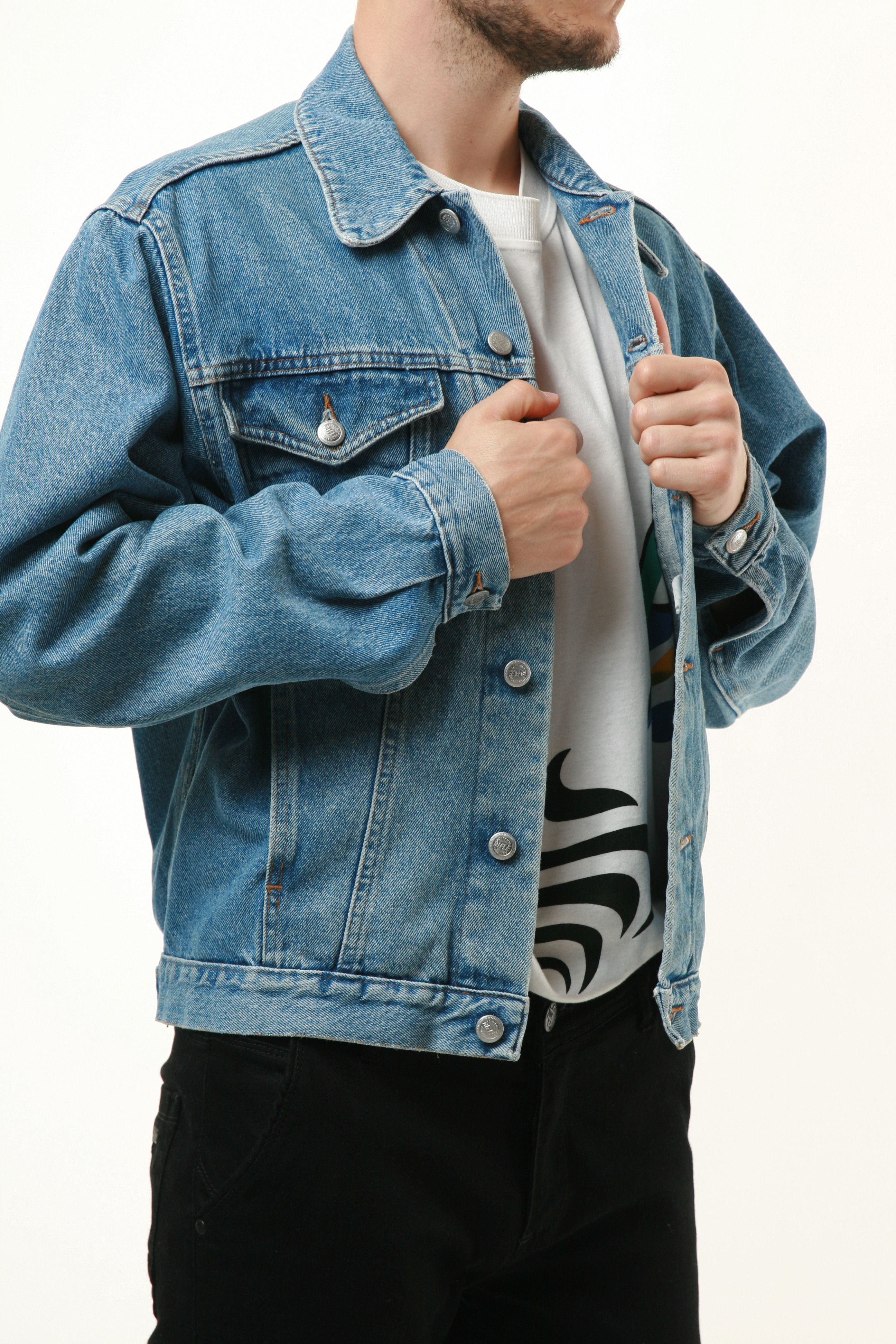 Rifle 90s Oldschool RIFLE Made in Italy Cotton Denim Jacket 14812 | Grailed