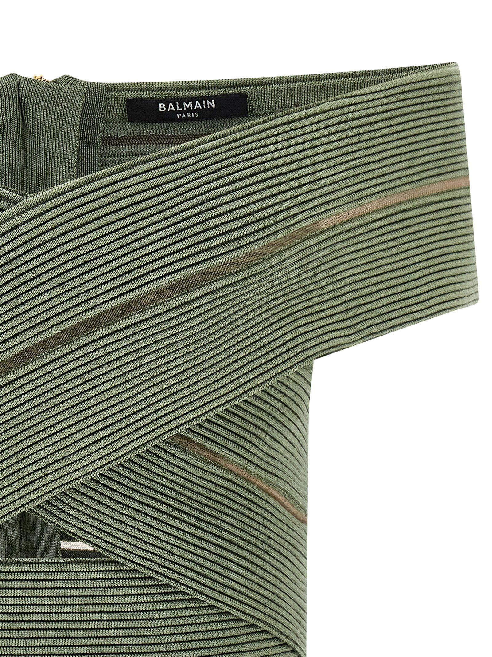 Balmain Off-the-shoulder crop top Size M / US 6-8 / IT 42-44 - 4 Thumbnail