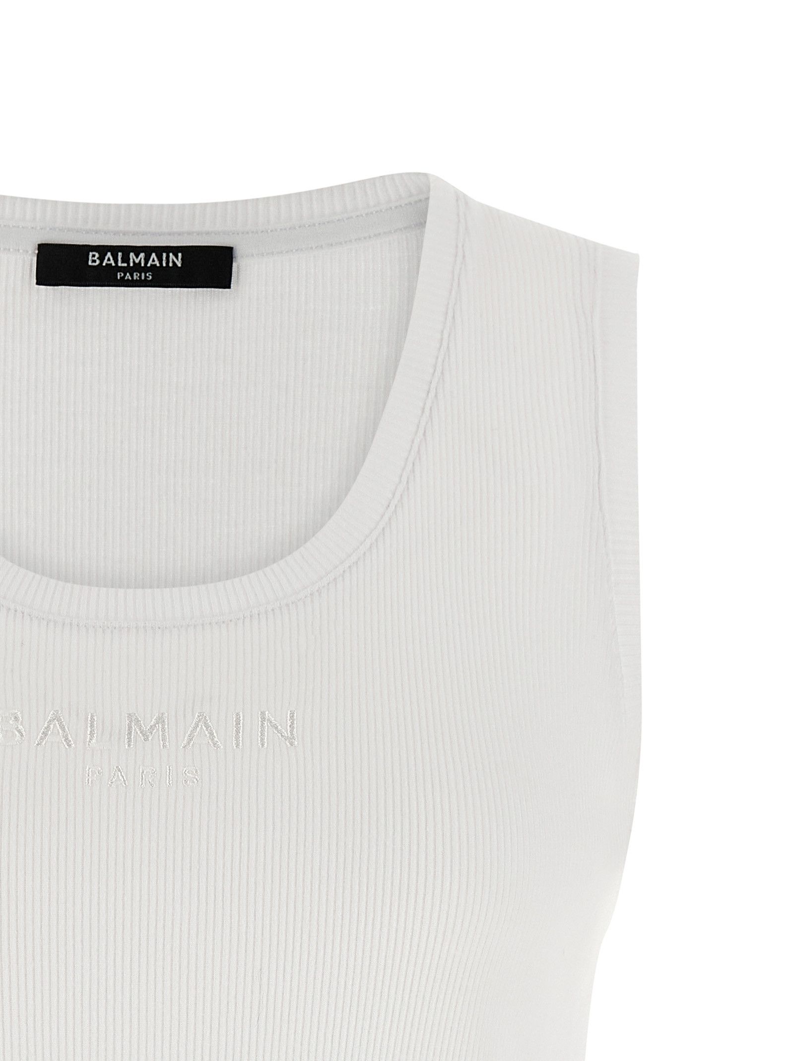 Balmain Logo embroidery tank top Size M / US 6-8 / IT 42-44 - 3 Thumbnail