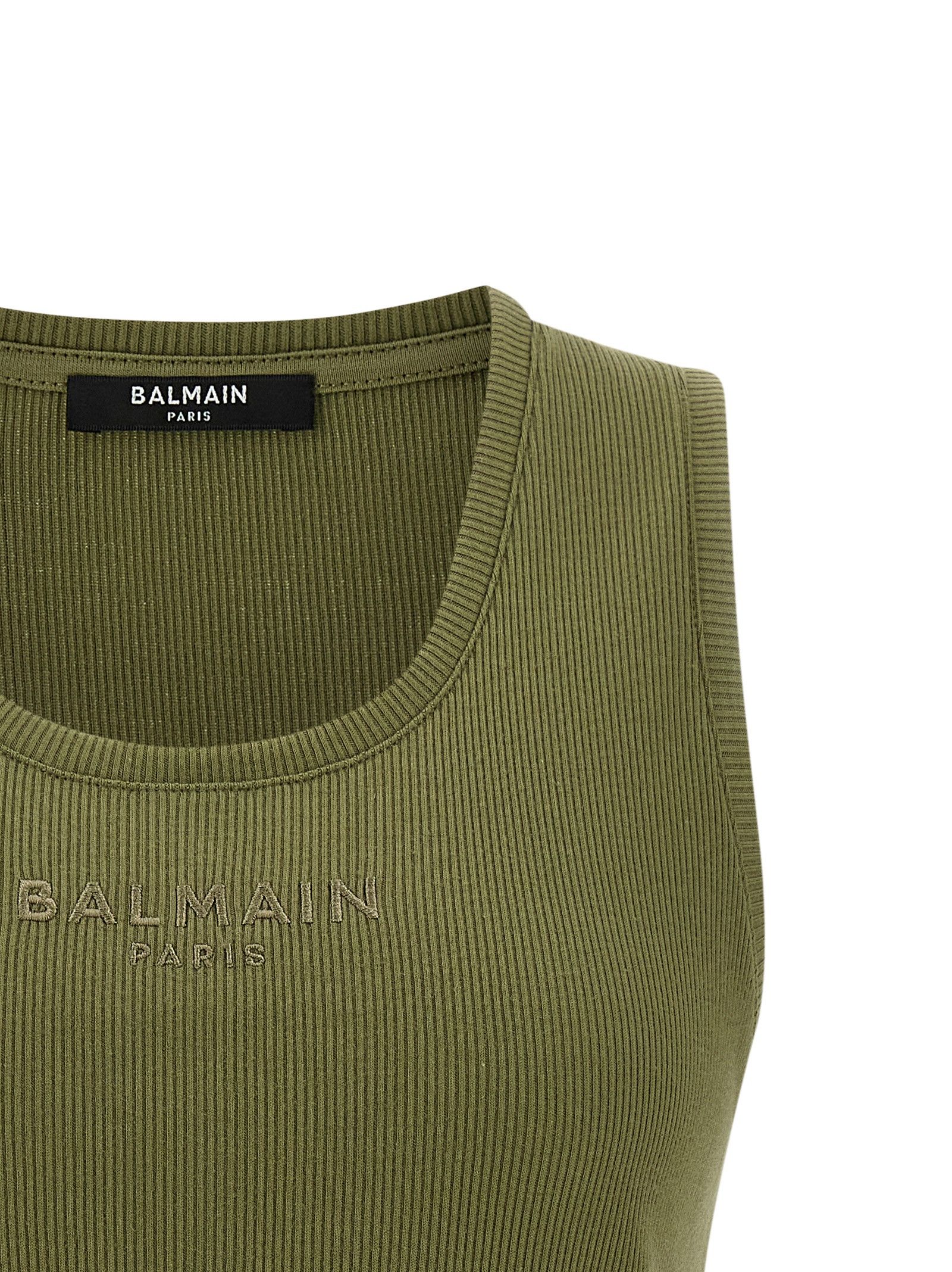 Balmain Logo embroidery tank top Size M / US 6-8 / IT 42-44 - 3 Thumbnail