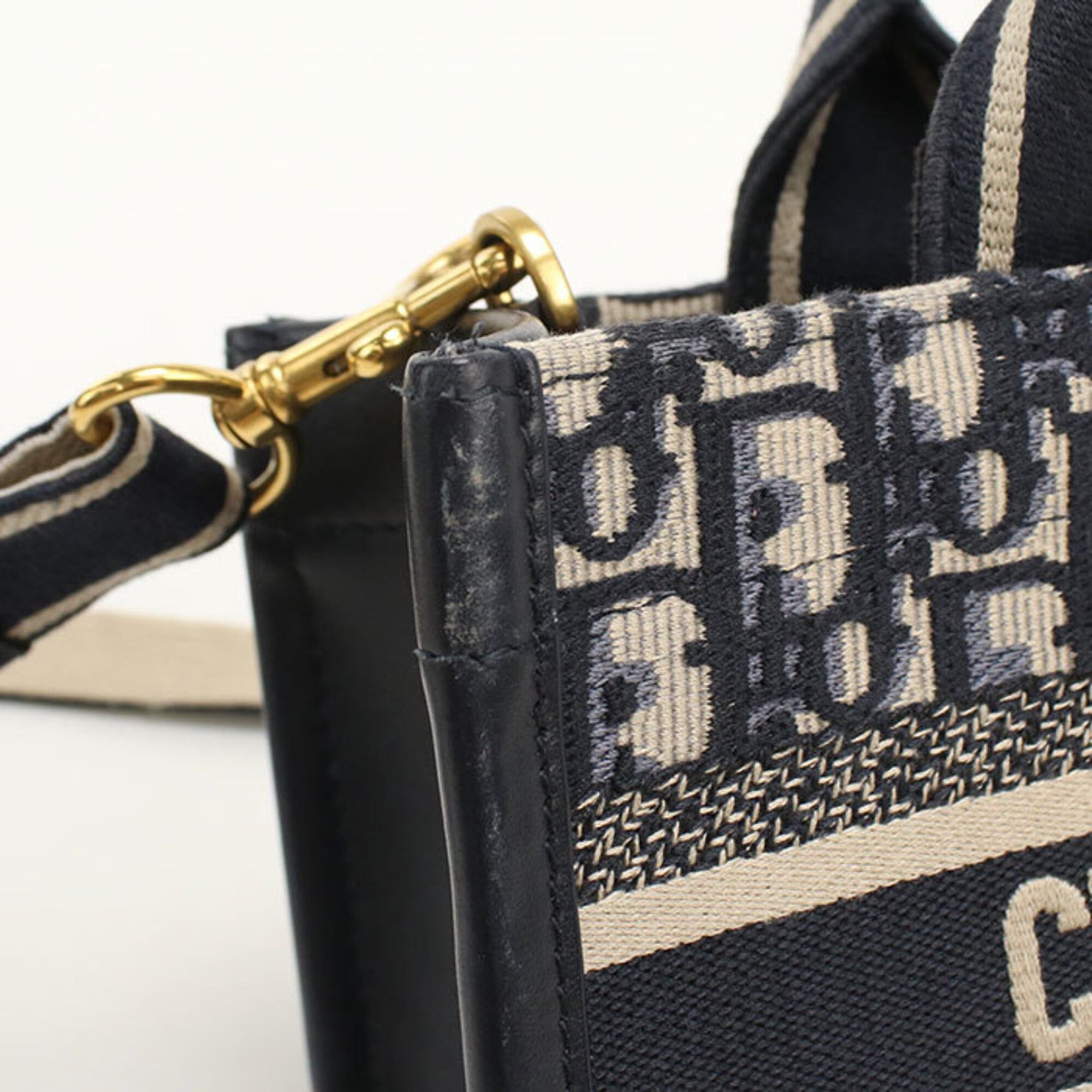 Dior Christian Dior DIOR Dior 2-Way Book Tote Bag for Women, Navy Size ONE SIZE - 5 Thumbnail