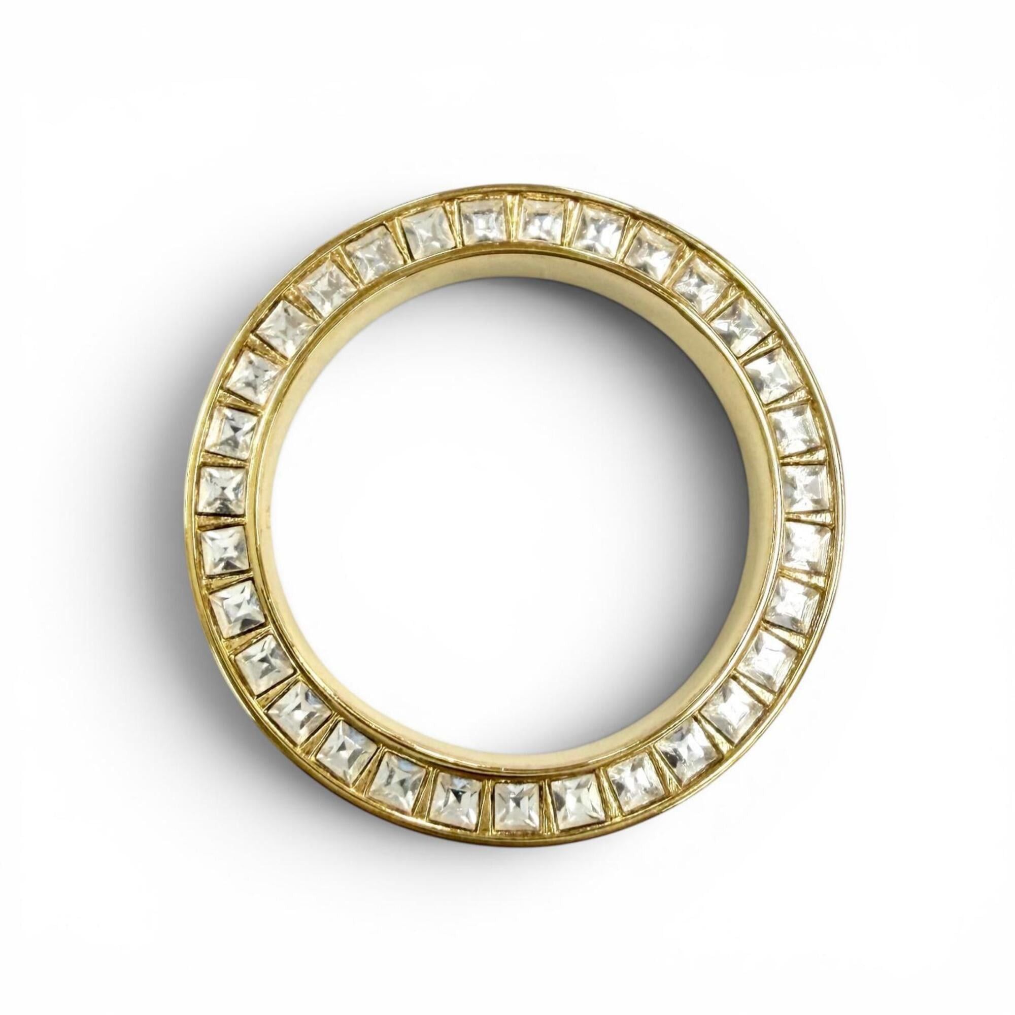 Dior Christian Dior DIOR Night Code ring with crystal logo, rhinestones, and pavé crystals. White gold, size S. Women's. Comes box dust bag. Size ONE SIZE - 5 Thumbnail