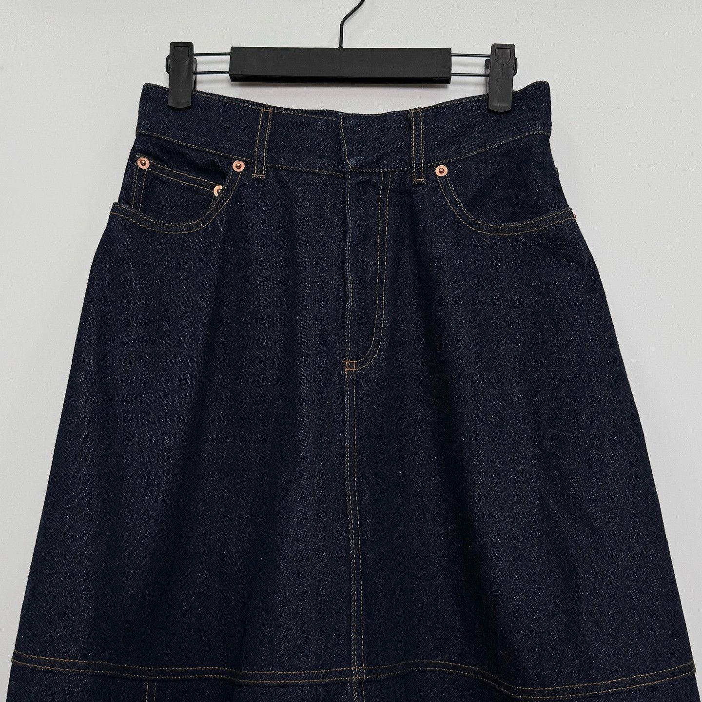 Dior Dior Contrast Stitch Denim Midi Skirt FR 36 Size 26" / US 2 / IT 38 - 6 Thumbnail
